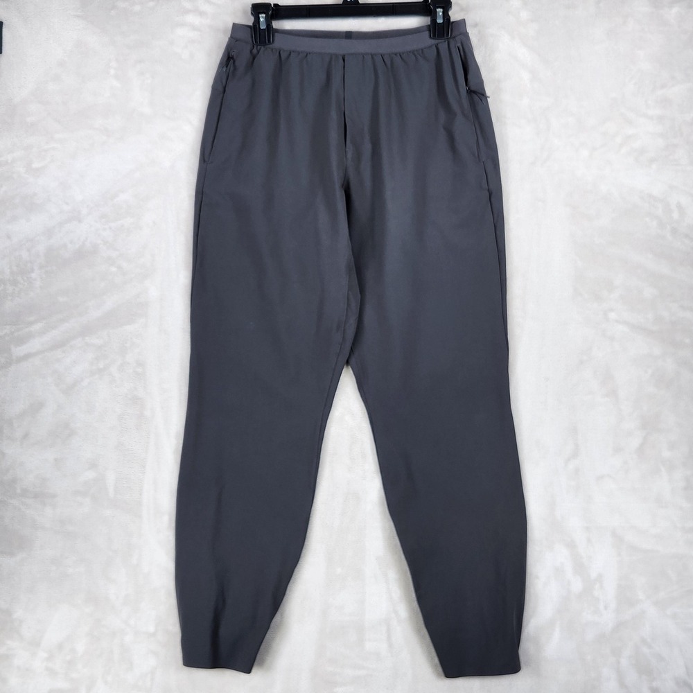 Lululemon Pants Mens 34x28 Gray Jogger Elastic Waist Zip Cuff Stretch Athletic
